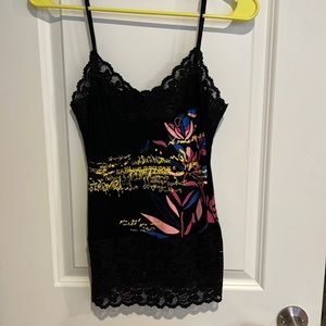 Black Lacey tank top